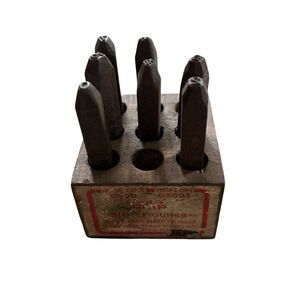 Young Brothers Stamp Works 3/16 Number Stamps 05091 2 Missing